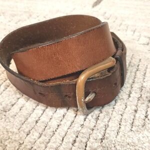 Fossil Men's Dacey Belt - Leather Casual Belt With Pewter Buckle, 38mm Width